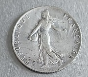 50 centimes 1916 srebro