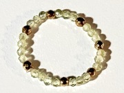 Pierścionek perydot oliwin elastyczny