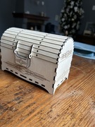 Kuferek, pudełko ze sklejki na prezent,córki, wnuczki, wnuczka-bez montażu.