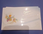 Zaproszenia dla ojca chrzestnego na Komunia 10 x 15 cm