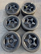 Rajdowe felgi DYMAG MAGNESIUM + AVON 255/635 R18 Competition Slick