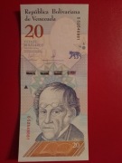 Wenezuela 20 Bolivares 2018r. P-104a UNC