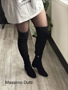 Massimo Dutti kozaki za kolano 39 czarne premium