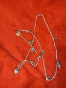 Długi łańcuszek, wisiorek, bransoletka