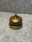 Dzwonek recepcyjny na ladę sklepową z mosiądzu