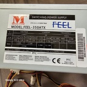 Zasilacz PC 350W MODECOM 24 pin FEEL-350ATX 12V 20+4pin CPU FDD Sata Molex
