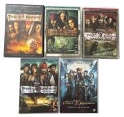 Piraci Z Karaibów 1-5 DVD Komplet Kolekcja Saga Edycja Dwupłytowa Lektor PL