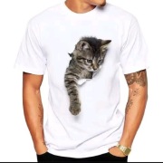Koszulka t-shirt męski z grafiką 3D rozm. L