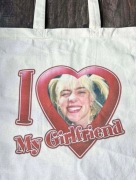 Torba bawełniana torebka tote bag cotton bawełna beżowa billie eilish