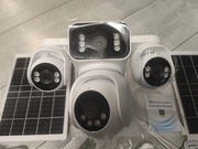 Solarna kamera WiFi 4 obiektywy z 16-krotnym zoomem 