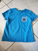 koszulka  top t-shirt letnia bawełniana z krótkim rękawem ster kapitan 