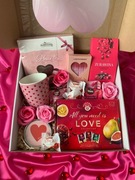 Box podarunkowy LOVE BOX różowy Prezent dla niej