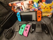 NINTENDO SWITCH ZESTAW + GRY (POKEMON, WIEDŹMIN, FIFA)