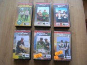 zestaw 6 szt. kaseta wideo VHS Sztuka wędkowania film sprawne