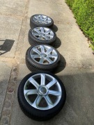 Audi 18 Felgi 5x112 ET52 + Opony Dunlop Winter Sport 245/40R18