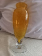 Wazon kielich zolty PRL