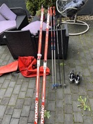 Narty biegowe ATOMIC 210 cm + buty SALOMON r.42 + 2 pary kijków + pokrowiec