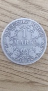 Moneta 1 marka 1882 H srebro Rzadka !!!