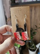 Kolczyki halloween noże z krwią tasaki sztylet 