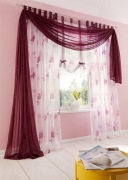 Bonprix BPC firanki zestaw jeżynowy 