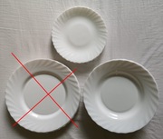 Arcopal France białe szkło - zestaw 19 elementów talerzy