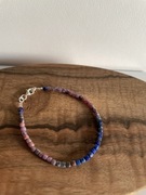 Bransoletka lapis lazuli i rubin