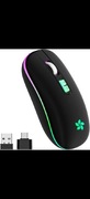 Bezprzewodowa mysz z akumulatorem i mini odbiornikiem USB LED