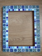 mozaikowa rama w stylu portugalskim