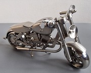 Motocykl, model ze stali nierdzewnej