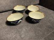 Miseczki kobalt złoto- Rosja. 