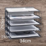 Organizer na dokumenty sorter 5 półek BIAŁY