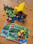 Lego 21144 minecraft wiejska chata stan bdb