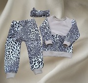 Komplet w Panterkę rozmiar 86