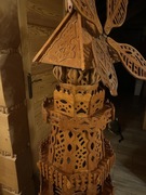 Wiatrak drewniany lampa 