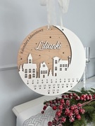 Personalizowany Kalendarz Adwentowy ze sklejki