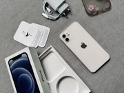 iPhone 12 biały idealny pudełko ładowarka kabel Dual SIM szybka wysyłka