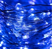 Lampki choinkowe drucik mikro 10LED niebieskie