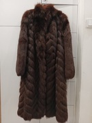 Naturalne futro z lisa, rozm. L, vintage, Luksusowe RZF
