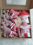 Zestaw ozdób świątecznych