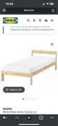 Łóżko sosnowe ikea 90x200