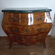 PIĘKNA LUDWIKOWSKA KOMODA Z MARMUROWYM BLATEM BECZKA