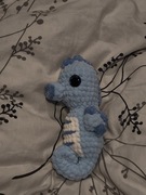 konik morski na szydełku pluszak maskotka amigurumi rękodzieło  