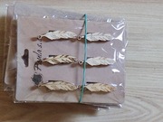 DREWNIANE SPINACZE KLAMERKI piórka 6SZT