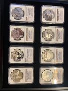 Zwierzęta świata 1993-2015 Kompletny zestaw 21 srebrnych 20 zł monet 