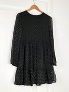 Primark | Sukienka czarna w złote kropki | Rozmiar 166 cm (14–15 lat)
