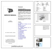 JCB 406 407 409 Loader Service Manual Instrukcja serwisowa 9813/3100