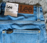 Jeansy Lee Elly Slim Straight W26 L33 Jasnoniebieskie
