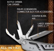 Multitool Narzędzie Wielofunkcyjne 24w1 Kombinerki Etui + Bity