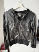 Ashley Metaliczna damska rozpinana bluza z kapturem -rozmiar L