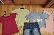 4 sztuki bluzka Cool Club Smyk rozm 158/ 164 +  spodenki jeansowe XS 34/36